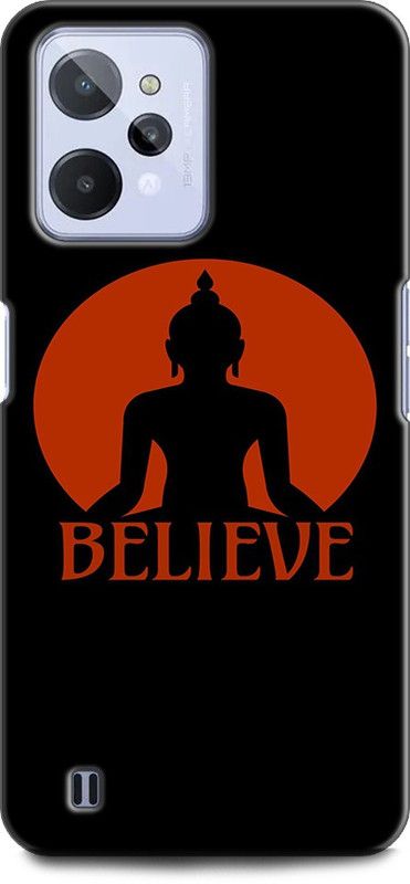 KEYCENT Back Cover for Realme C31  (Black, Red, Shock Proof, Pack of: 1)