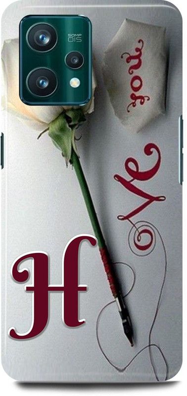 play fast Back Cover for Realme 9 Pro 5G, RMX3471 H, NAME, LETTER, ALPHABET, LOVE  (Silver, Hard Case, Pack of: 1)