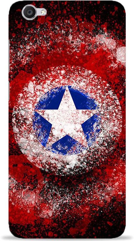 NDCOM Back Cover for Vivo Y55 Avengers End Game Captain America Shield Printed  (Multicolor, Hard Case, Pack of: 1)