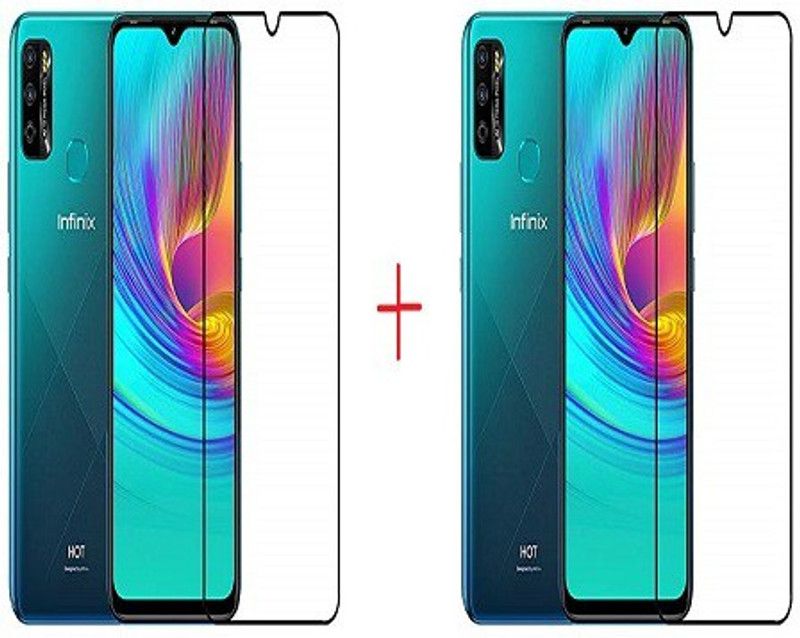 NIMMIKA ENTERPRISES Tempered Glass Guard for infinix smart 4 plus tempered glass 11d  (Pack of 2)