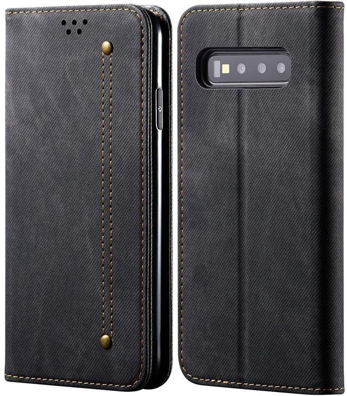 Dg Ming Wallet Case Cover for Samsung Galaxy S10+ / Galaxy S10 Plus  (Black, Magnetic Case, Pack of: 1)