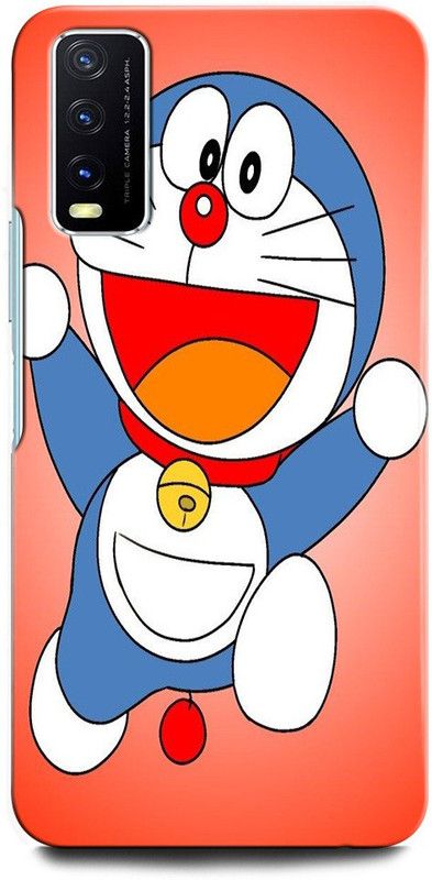 GRAFIQE Back Cover for Vivo Y20A V2101 DORAEMON, NOBITA, CARTOON, FUNNY, CUTE, DORAEMON, DOREMON  (Multicolor, Shock Proof, Pack of: 1)