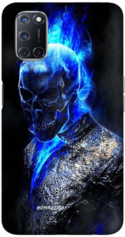CROKIAN Back Cover for OPPO A52 Ghost Rider Back Cover  (Multicolor, Hard Case, Pack of: 1)