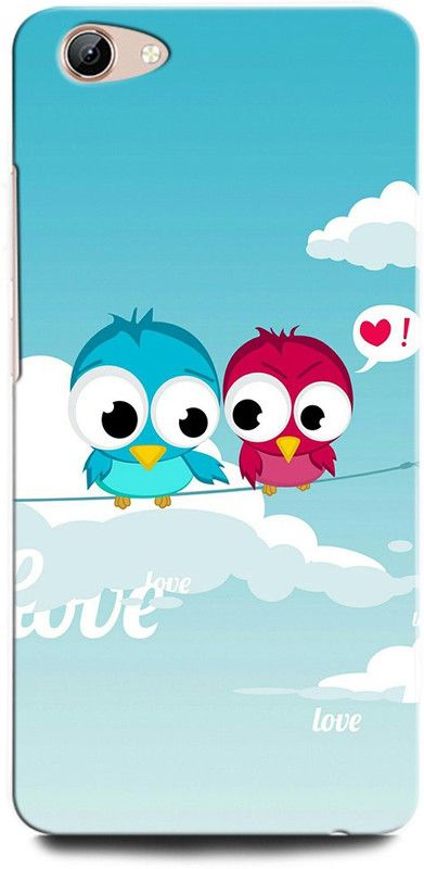 ORBIQE Back Cover for ViVO Y71 1724 LOVE BIRDS, CUTE, LOVE, FUNNY, HEART, HAPPY  (Multicolor, Hard Case, Pack of: 1)