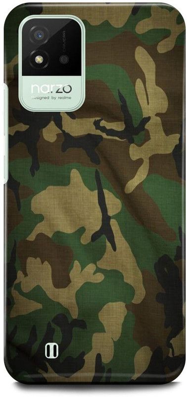 FUGGA Back Cover for realme Narzo 50i, INDIAN, ARMY, I, LOVE, INDIAN, ARMY, SERVICE  (Khaki, Hard Case, Pack of: 1)