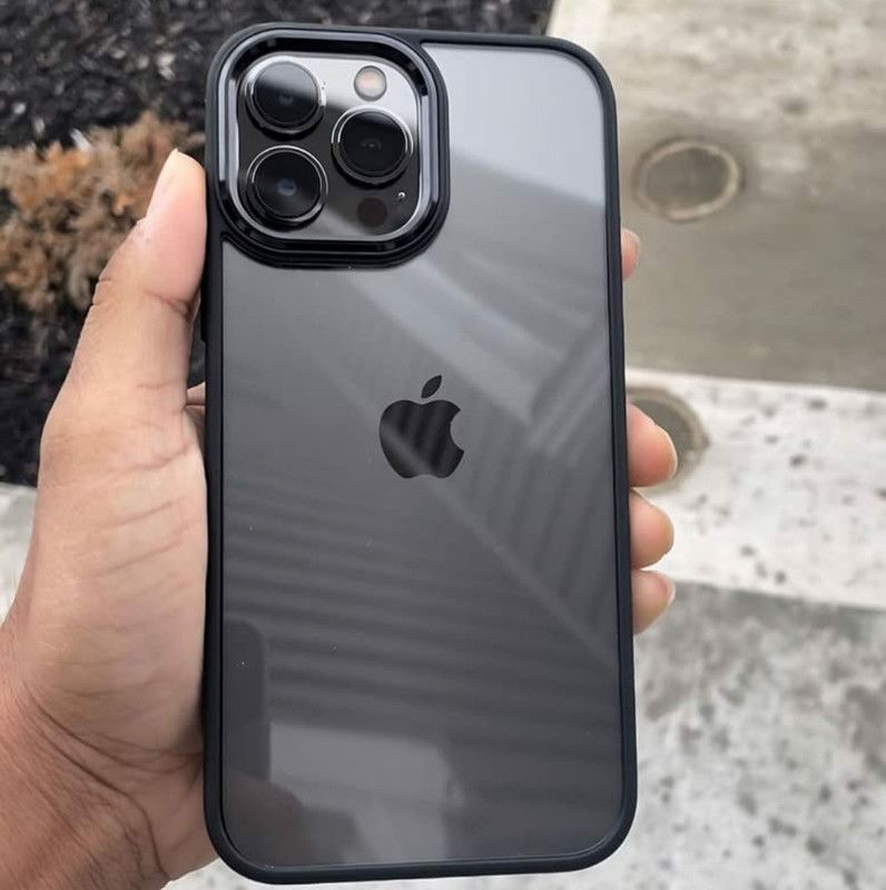 Thuban Back Cover for I Phone 14 Pro  (Black, Cases with Holder, Silicon, Pack of: 1)