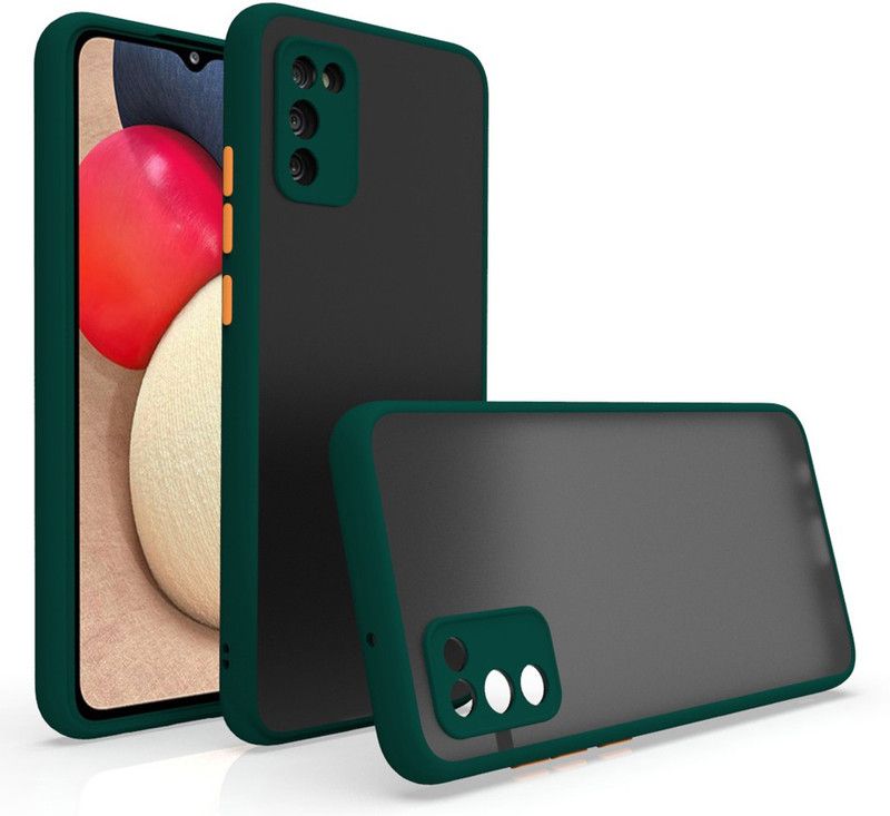Zelfo Back Cover for Samsung Galaxy A03s  (Green, Silicon, Pack of: 1)