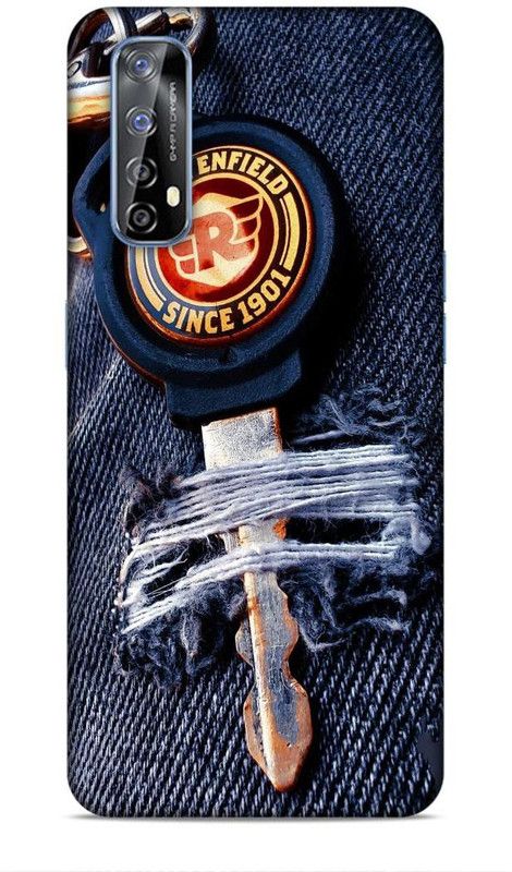 CRAFTARA Back Cover for Realme 7  (Blue, Black, Hard Case)
