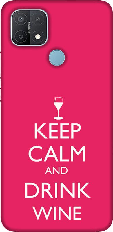 LETAPS Back Cover for Oppo A15  (Pink, White, Hard Case)