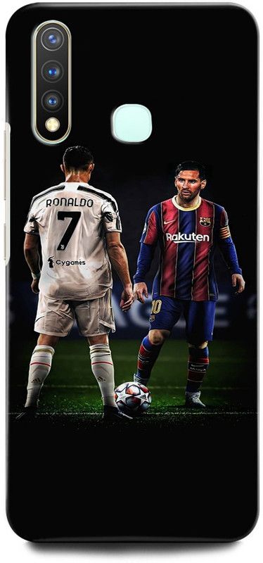 ORBIQE Back Cover for Vivo Y19 1915/PD1934F_EX LIONEMESSI, CRISTIANORONALDO, MESSIRONALDO  (Multicolor, Hard Case, Pack of: 1)