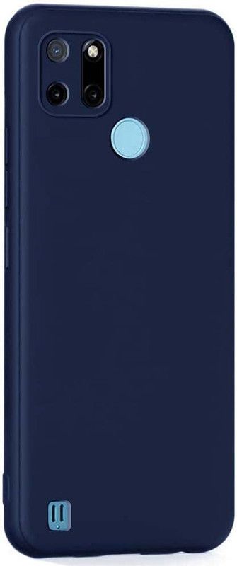 Amoha Back Cover for Realme C21Y  (Blue, Grip Case, Pack of: 1)
