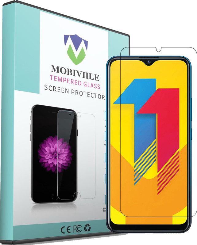 MOBIVIILE Tempered Glass Guard for Vivo Y11  (Pack of 1)