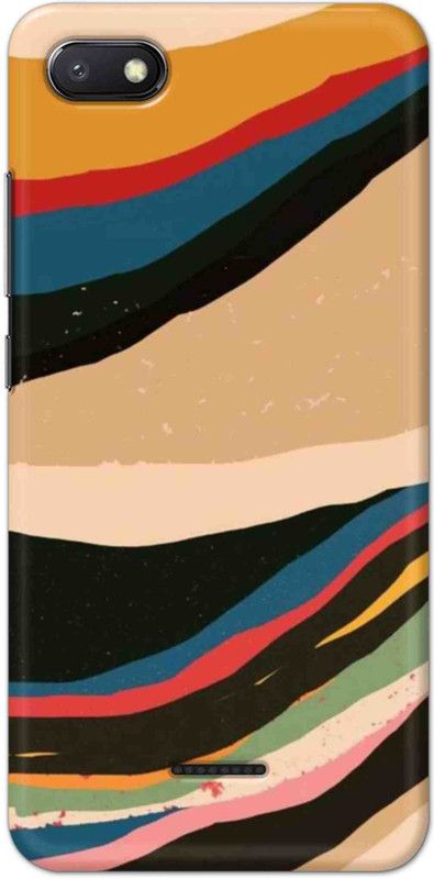 NDCOM Back Cover for Redmi 6A Color Wave Pattern Printed  (Multicolor, Hard Case, Pack of: 1)