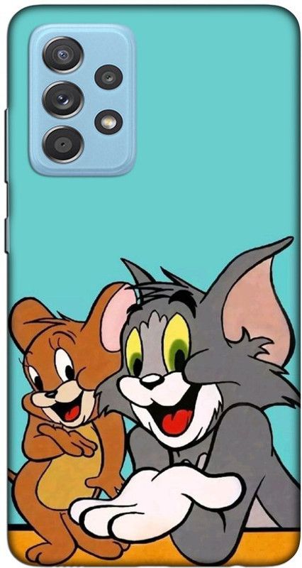 CROKIAN Back Cover for Samsung Galaxy A52s,Samsung Galaxy A52 Tom And Jerry Back Cover  (Blue, Hard Case, Pack of: 1)