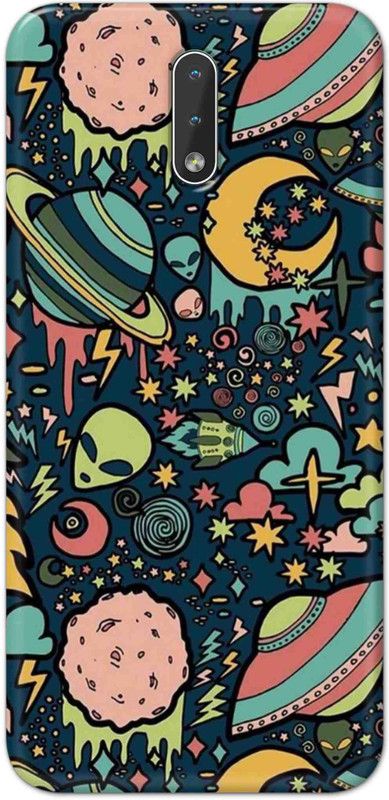 NDCOM Back Cover for Nokia 2.3 Alien Printed  (Multicolor, Hard Case, Pack of: 1)