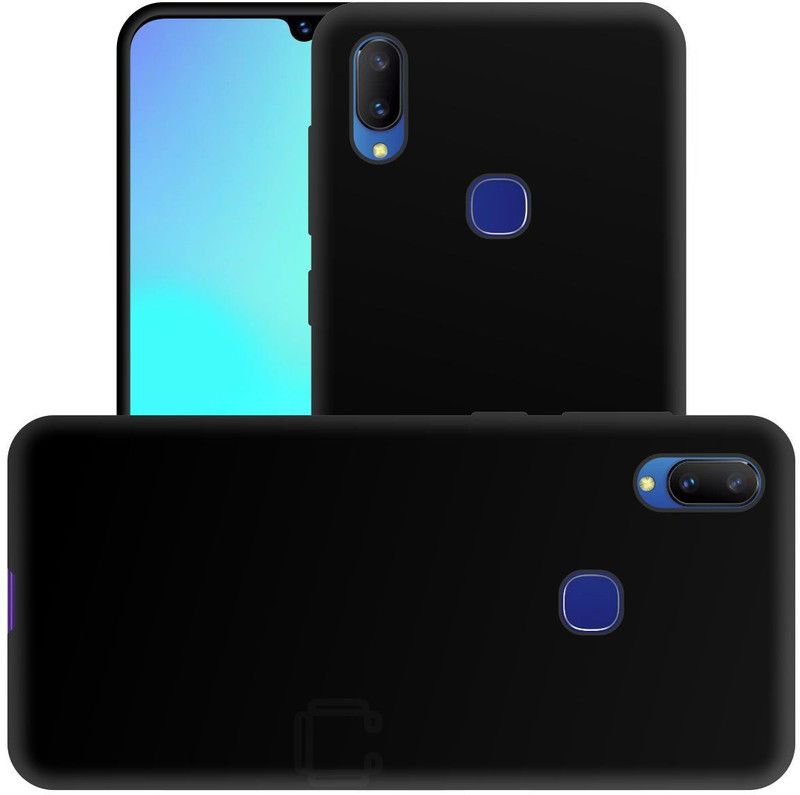 CASE CREATION Back Cover for Vivo Y95  (Black, Dual Protection, Pack of: 1)