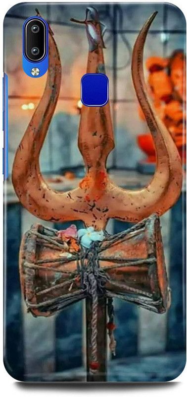 JUGGA Back Cover for Vivo Y91, 1811, TRISHOOL, DAMRU, SHIV, MAHADEV, MAHAKAL  (Multicolor, Hard Case, Pack of: 1)