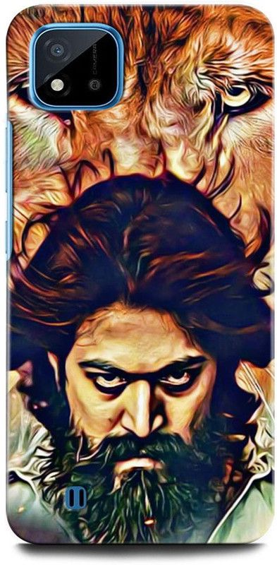 ORBIQE Back Cover for Realme C11 2021 RMX3231 YASH, KGF, ROCKING STAR, TAMIL HERO, TELUGU STAR  (Multicolor, Hard Case, Pack of: 1)