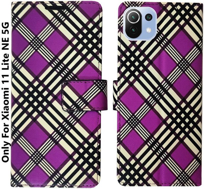 MyFlips Flip Cover for Mi 11 Lite NE 5G in Premium Quality  (Multicolor, Magnetic Case, Pack of: 1)