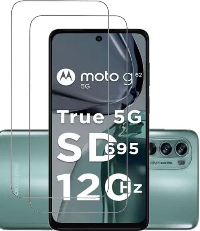 INFINITYWORLD Tempered Glass Guard for Motorola G62 5G,MOTO G62 5G  (Pack of 2)