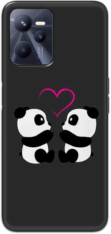 NDCOM Back Cover for Realme Narzo 50A Prime Cute Cartoon Couple Love Printed  (Multicolor, Hard Case, Pack of: 1)