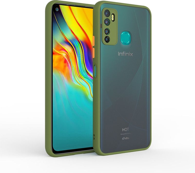 BLACK GORILLA Back Cover for Infinix Hot 9, LIGHT GREEN  (Green, Camera Bump Protector, Pack of: 1)