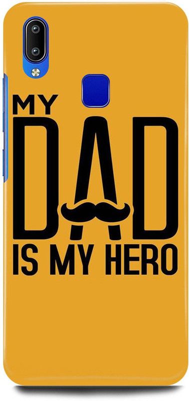 JUGGA Back Cover for Vivo Y95, 1807, MOM, DAD, MOTHER, FATHER, LOVE  (Yellow, Hard Case, Pack of: 1)