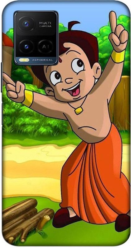CROKIAN Back Cover for Vivo Y21 Chhota Bheem Back Cover  (Green, Hard Case, Pack of: 1)