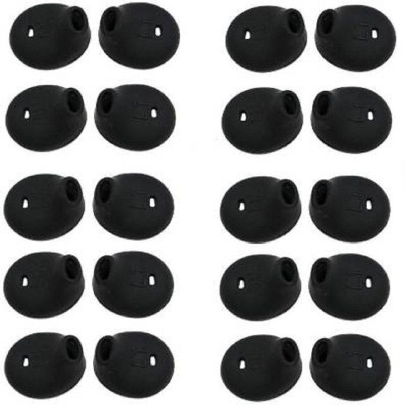 THE DARK NIGHT BBS TECH 24 Pcs ( 12 Pair) S6 Black earbuds In The Ear ... In The Ear Headphone Cushion  (Pack of 1, Multicolor)