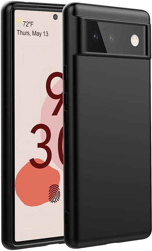 BRENZZ Back Cover for Google Pixel 6  (Black, Grip Case, Pack of: 1)