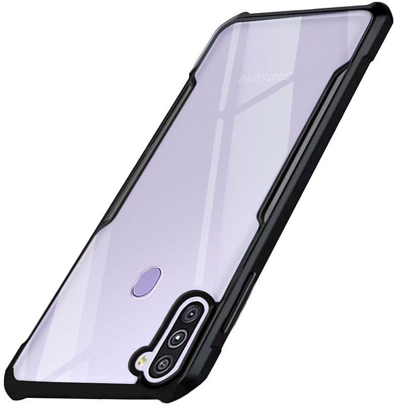 ShopGlobal Back Cover for Samsung Galaxy M11  (Black, Shock Proof)