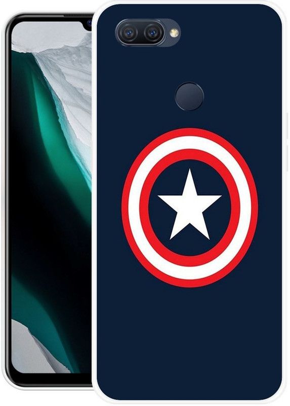 Looy Back Cover for Oppo A12  (Blue, Flexible, Silicon, Pack of: 1)