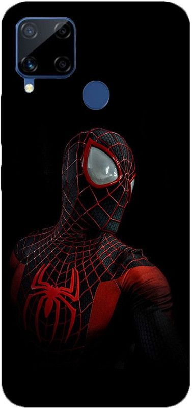 METOO Back Cover for REALME C12, Spider man Design Print Back Cover Print : 96  (Multicolor, Dual Protection, Silicon, Pack of: 1)