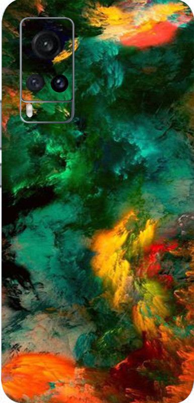 BUGGU Vivo X60, VIVO X60, vivo x60 Mobile Skin  (Ultra Super Multicolor Clouds Skin With High Mattte Finish.)