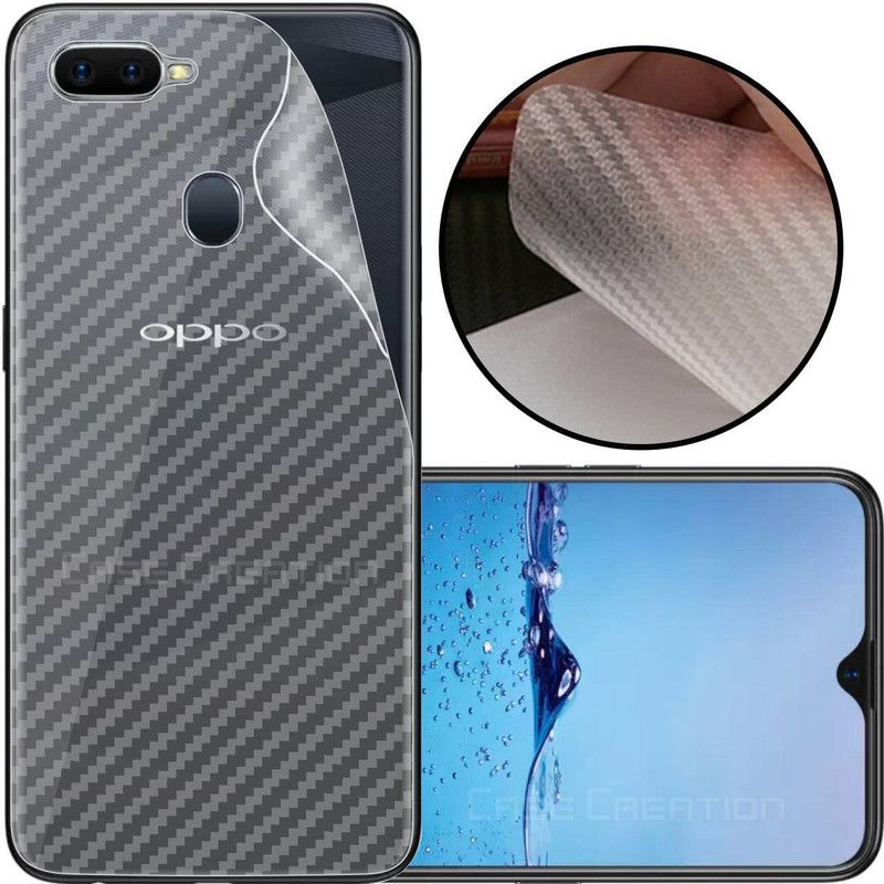 CASE CREATION Realme 2 Pro Mobile Skin  (3D Carbon Fibre Transparent Back Skin Matte Finish)
