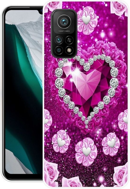 BLUEZAP Back Cover for Mi 10T Pro  (Pink, Grip Case, Silicon, Pack of: 1)