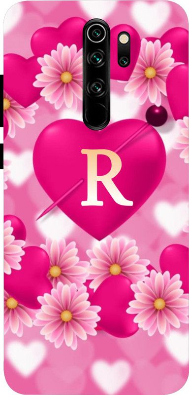 LIKELOOK Back Cover for Mi Redmi Note 8 Pro ( R Letter, R Name, R love )  (Multicolor, Shock Proof, Pack of: 1)