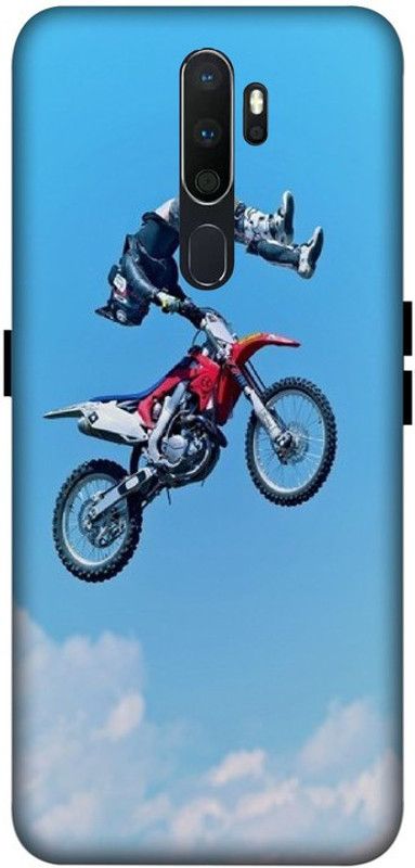 LUCKY MOBI.COM Back Cover for OPPO A5 (2020) ( sports bike, racing ) PRINTED BACK COVER  (Multicolor, Waterproof, Pack of: 1)