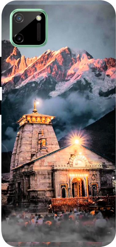 LIKELOOK Back Cover for Realme C11, ( Kedarnath, Temple )  (Multicolor, Shock Proof, Pack of: 1)