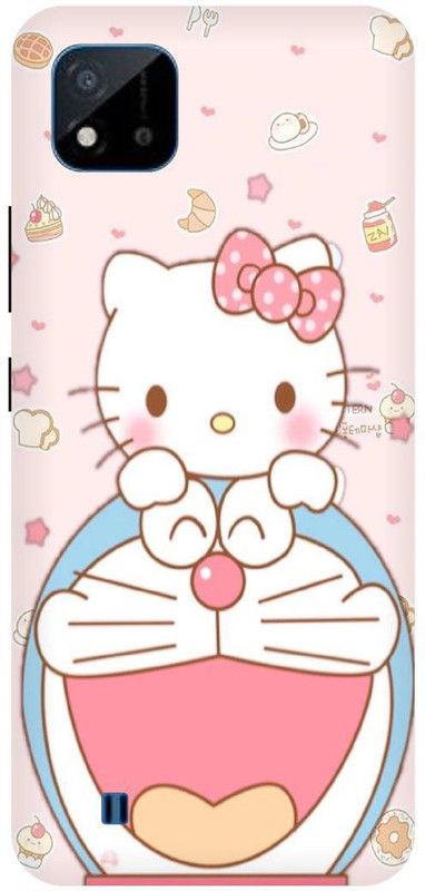 Bluvver Back Cover for Realme C20,RMX3061, Printed Doraemon Back Cover  (Multicolor, Hard Case, Pack of: 1)