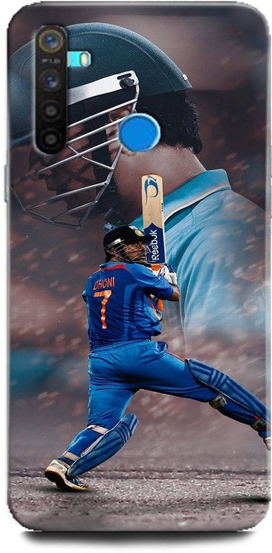 Afterglow Back Cover for Realme 5i DHONI, MS DHONI, MHAI, MSD, SPORTS, CRICKET, MSD 7  (Multicolor, Shock Proof, Pack of: 1)