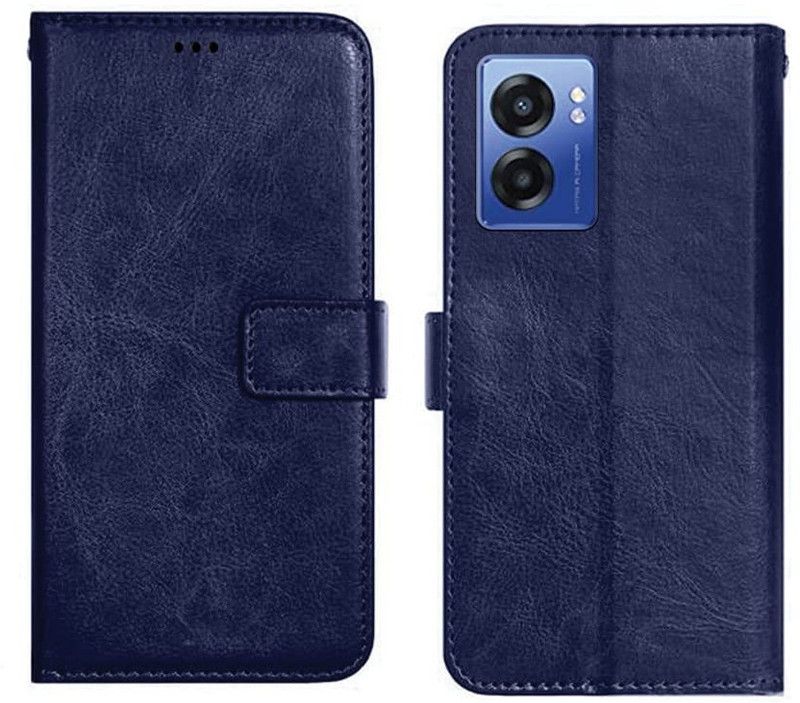 Cowboy Flip Cover for Realme Narzo 50 5G  (Blue, Dual Protection, Pack of: 1)