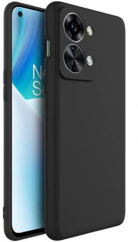 VISHZONE Back Cover for OnePlus Nord 2T, OnePlus Nord 2T 5G  (Black, Grip Case, Silicon, Pack of: 1)
