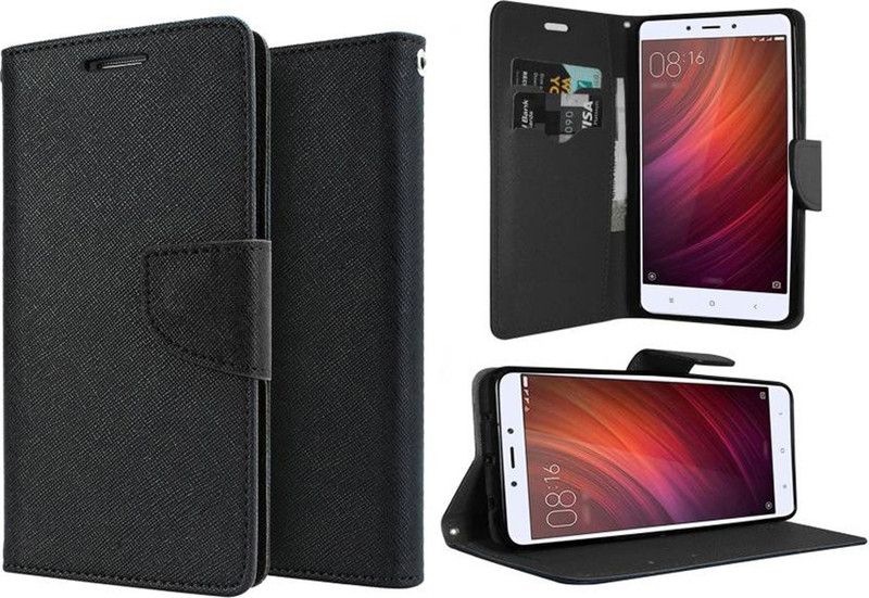 PerfectBuy Flip Cover for Mi Redmi Go  (Black, Pack of: 1)