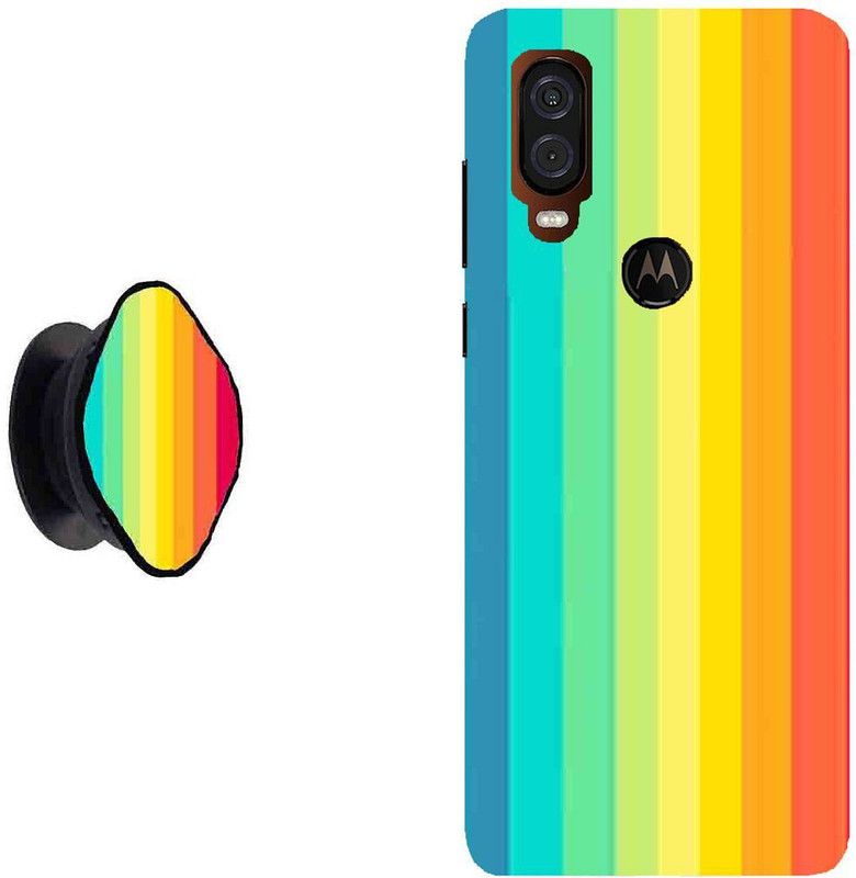 Flipkart SmartBuy Back Cover for Moto One Vision  (Multicolor, Cases with Holder, Pack of: 1)