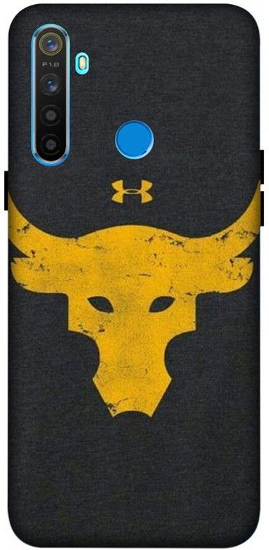 LUCKY MOBI.COM Back Cover for REALME NARZO 10 ( YELLOW BULL, NETURE) PRINTED BACK COVER  (Multicolor, Waterproof, Pack of: 1)