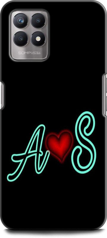 Dronk Back Cover for Realme 8i, RMX3151 A S, A LOVES S, NAME, ALPHABET, AS LOVE, HART  (Multicolor, Dual Protection, Pack of: 1)
