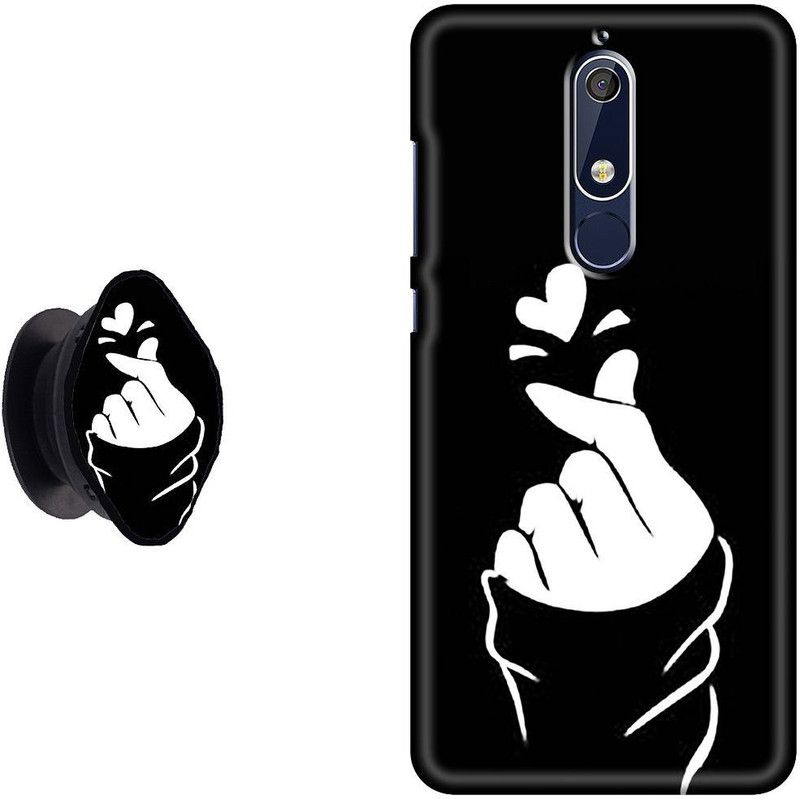 SPBR Back Cover for Nokia 5.1  (Black, White)