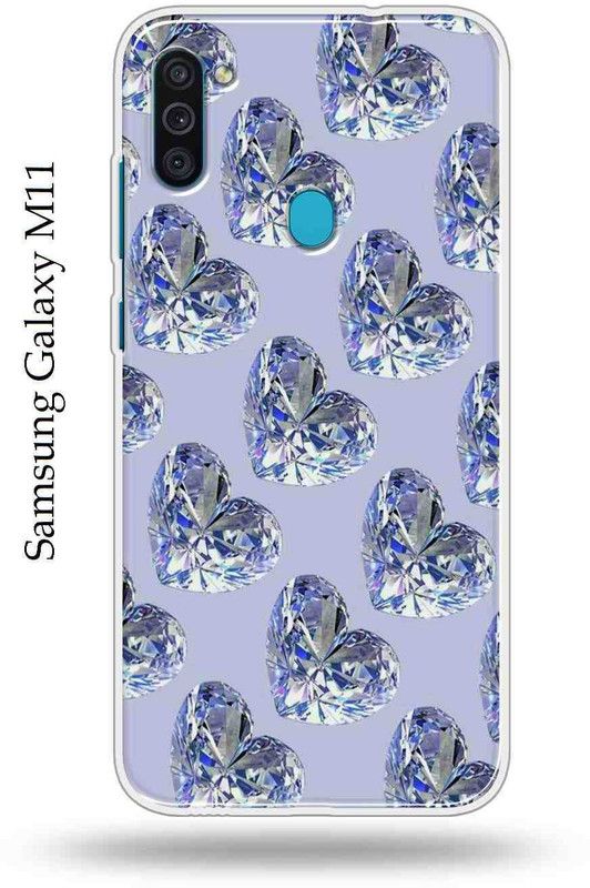 GAK Style Back Cover for Samsung Galaxy M11  (Blue, Silver, Silicon)