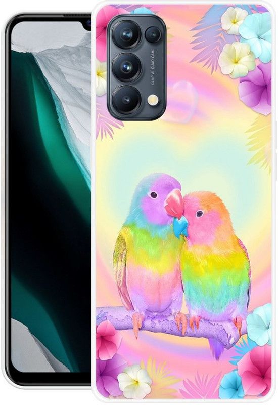 BLUEZAP Back Cover for Oppo Reno 5 Pro 5G  (Multicolor, Grip Case, Silicon, Pack of: 1)